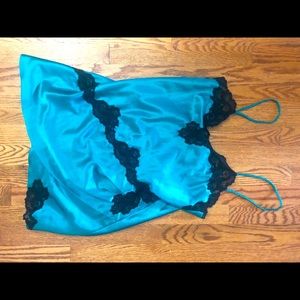 Satin Victoria’s Secret slip lingerie with lace